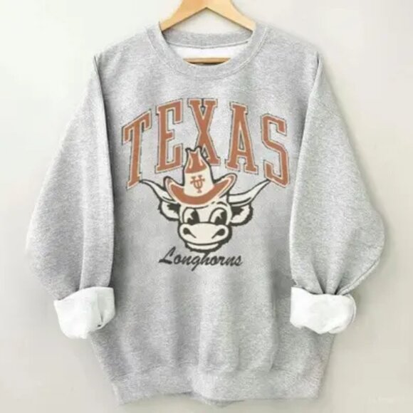 Vintage University Crewneck Style Texas Longhorns Sweatshirt UT shirt 199 - Picture 1 of 2